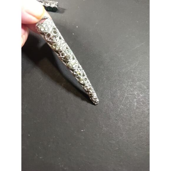 Barrettes Alligator Clips Lot Of 5 Various Sizes - Picture 7 of 8